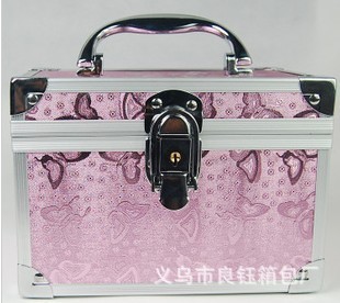 【厂家直销化妆箱 美容美发箱 中号首饰箱 首饰盒 铝合金箱 可混批】价格,厂家,图片,化妆包、化妆箱、梳妆盒,义乌市良钰箱包厂-